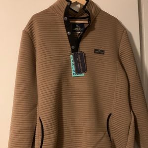 Simply Southern XXL tan ribbed pullover